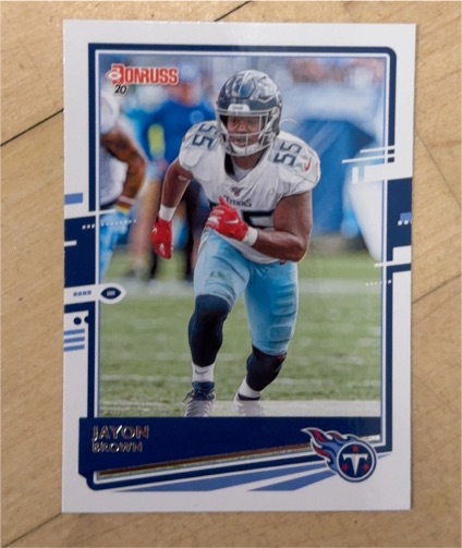 2020 Donruss #250 Jayon Brown — front