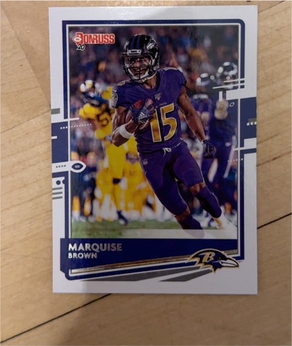 2020 Donruss #15 Marquise Brown — front