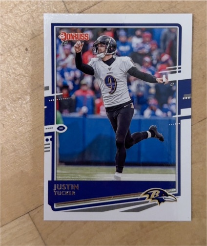 2020 Donruss #37 Justin Tucker — front