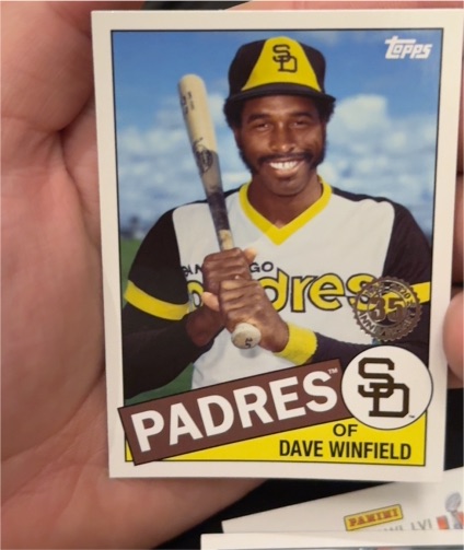 2020 Topps Update #85TB-38 Dave Winfield 1985 Topps Baseball 35th Anniversary — front