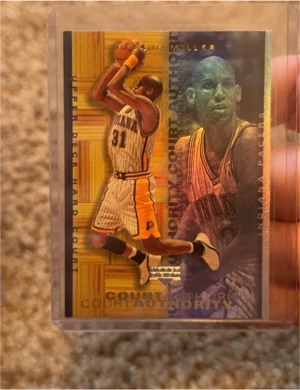 2000-01 Upper Deck Hardcourt Court Authority #CA13 Reggie Miller — front