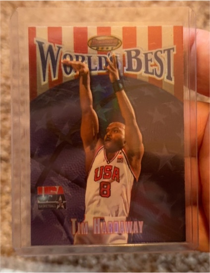 1992 Fleer World Best Tim Hardaway — front