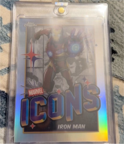 2025 Topps Chrome Marvel Icons #MI-7 Iron Man — front