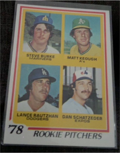 1978 Topps #709 Rookie Pitchers Matt Keough / Dan Schatzeder — front