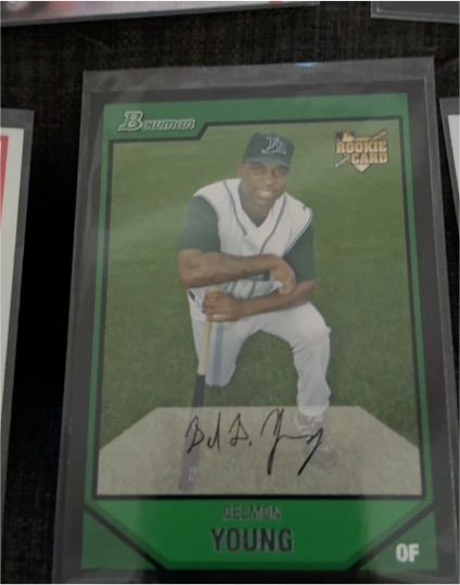 2007 Bowman #201 Delmon Young — front
