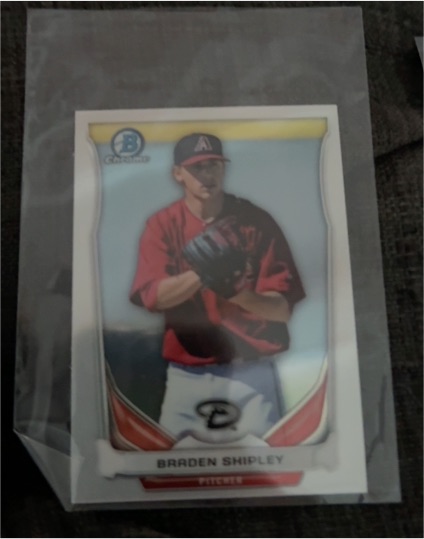 2014 Bowman Draft Braden Shipley Chrome Top Prospects #CTP-17 — front
