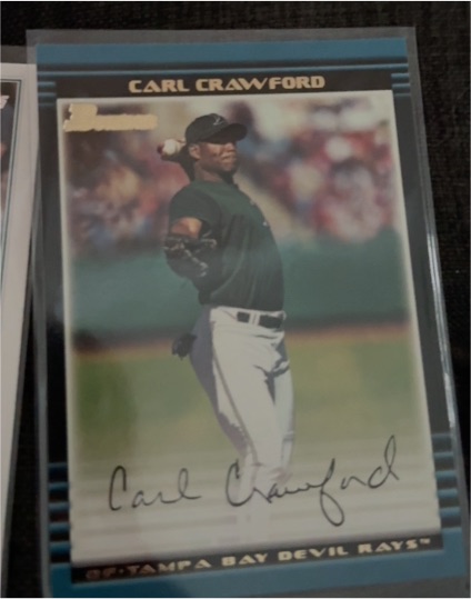 2002 Bowman #280 Carl Crawford — front