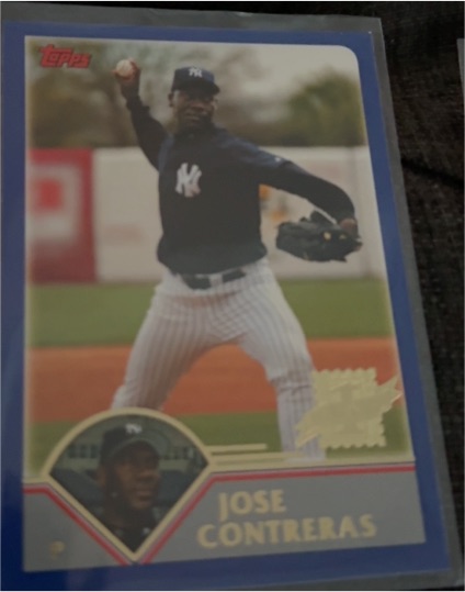 2003 Topps #612 Jose Contreras — front