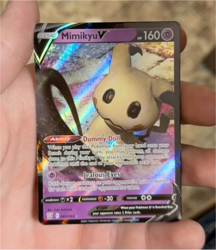 2021 Pokémon TCG Sword & Shield Battle Styles #062 Mimikyu V — front