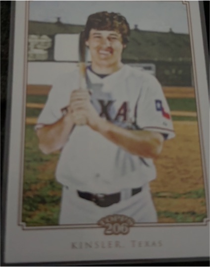 2010 Topps 206 #140 Ian Kinsler Texas Rangers — front