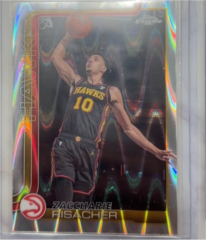 2025-26 Topps Chrome #2 Zaccharie Risacher — front
