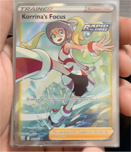 2021 Pokémon Sword & Shield Battle Styles #160 Korrina's Focus — front