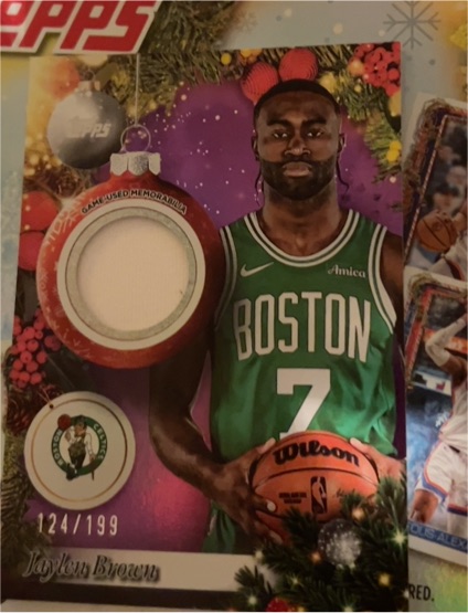 2025-26 Topps Holiday #PR-JB Jaylen Brown — front