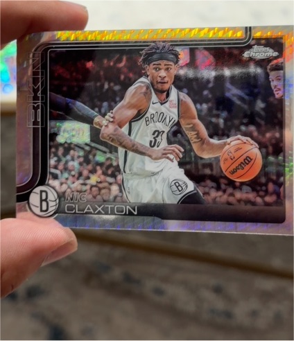 2025-26 Topps Chrome #27 Nic Claxton — front
