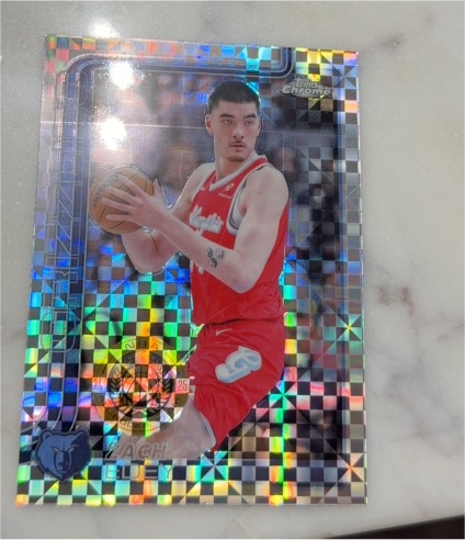 2025-26 Topps Chrome #128 Zach Edey — front