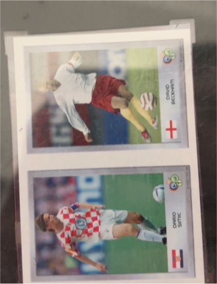 2006 Panini FIFA World Cup Mini Sticker #26 David Beckham — front