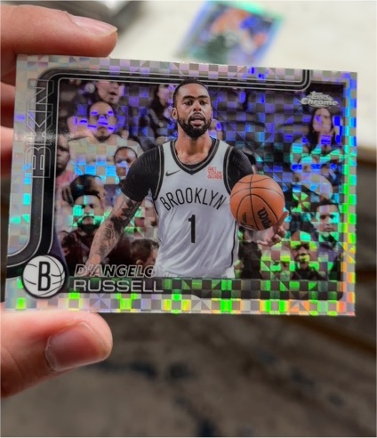 2025-26 Topps Chrome #79 D'Angelo Russell X-Fractor — front
