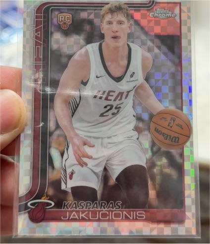 2025-26 Topps Chrome #270 Kasparas Jakucionis — front