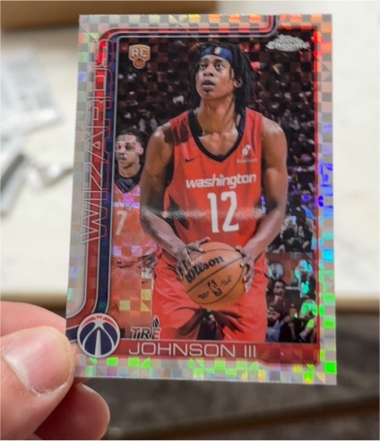 2025-26 Topps Chrome #256 Tre Johnson III — front