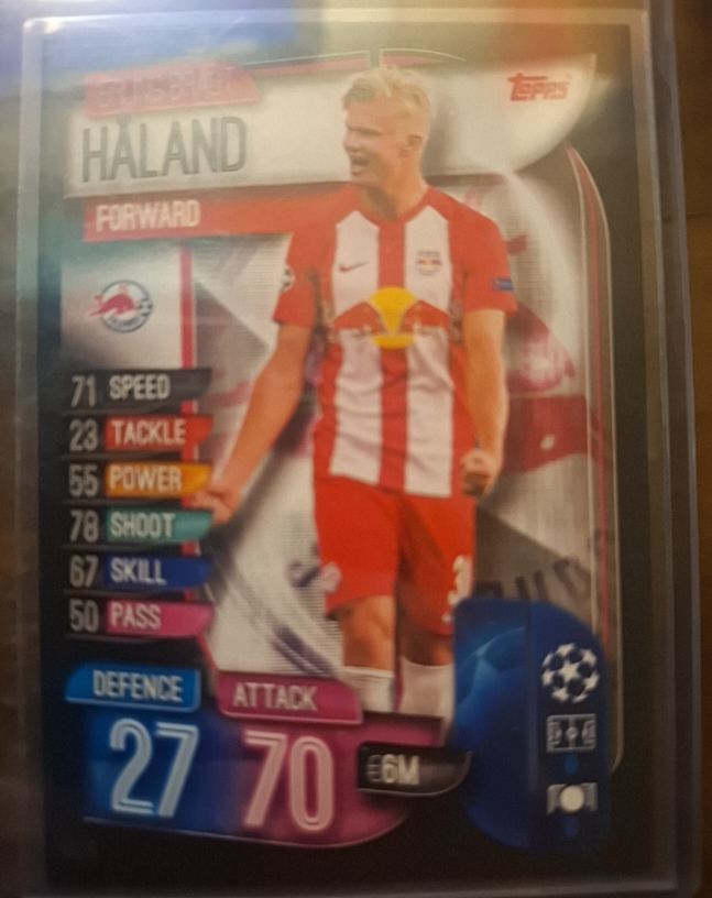 2019-20 Topps UCL Match Attax #SAL13 Erling Haaland — front