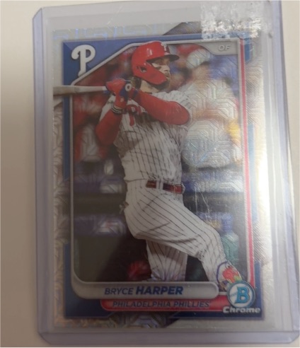 2024 Bowman Chrome #37 Bryce Harper — front