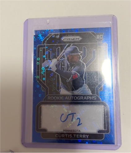 2022 Panini Prizm #RA-CT Curtis Terry Rookie Autographs — front
