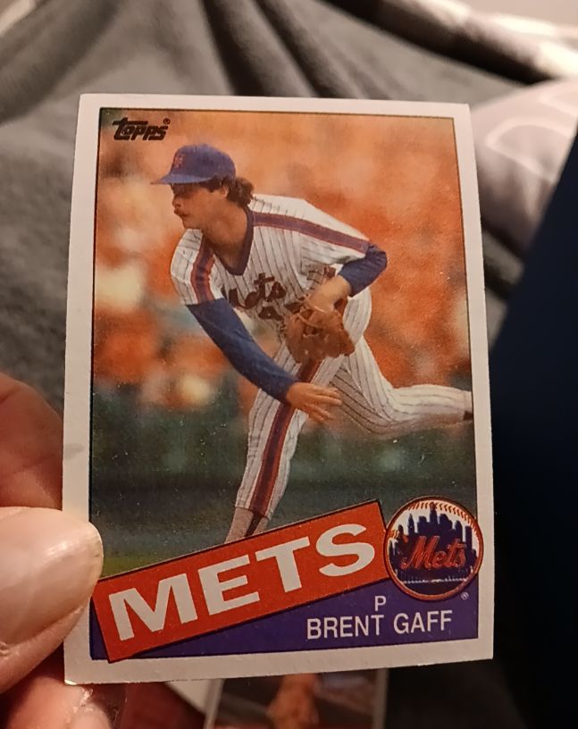 1985 Topps #546 Brent Gaff — front