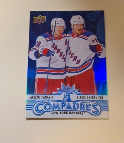 2025-26 Upper Deck Series 1 #CM-15 Artemi Panarin & Alexis Lafreniere — front