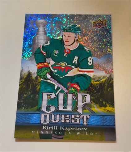 2025-26 Upper Deck Series 1 Cup Quest #CQ-2 Kirill Kaprizov — front