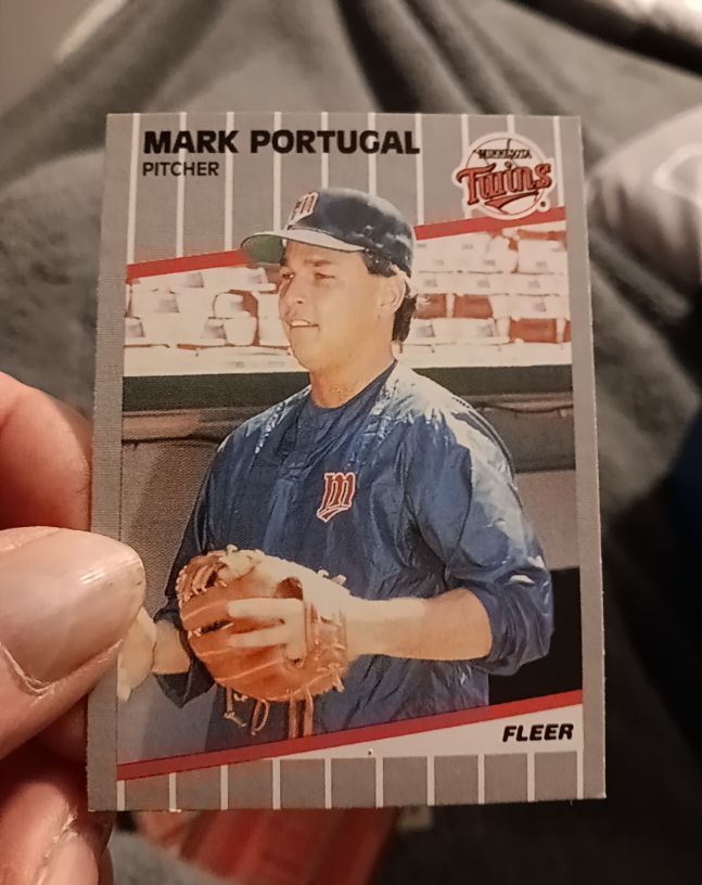 1989 Fleer #123 Mark Portugal — front