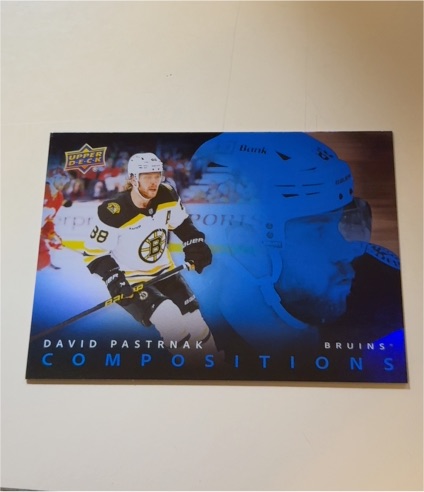 2025-26 Upper Deck Series 1 Compositions #CMP-16 David Pastrnak — front