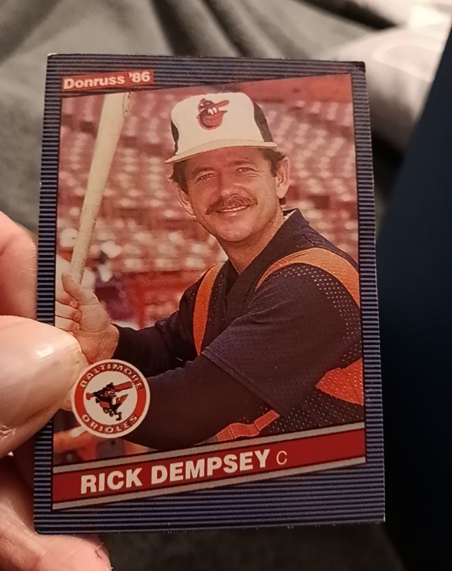 1986 Donruss #106 Rick Dempsey Baltimore Orioles — front