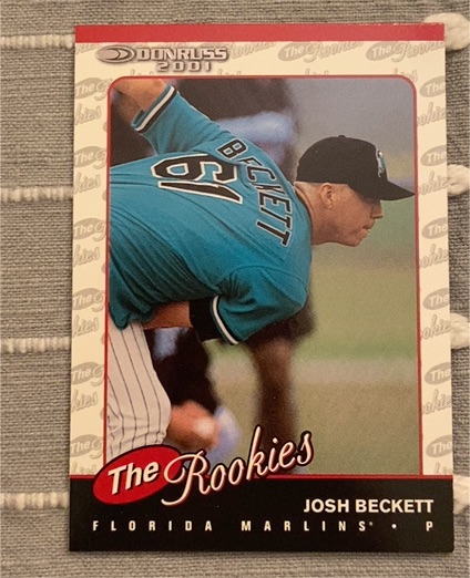 2001 Donruss The Rookies #R98 Josh Beckett — front