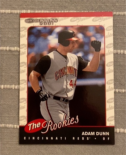2001 Donruss The Rookies #R1 Adam Dunn — front
