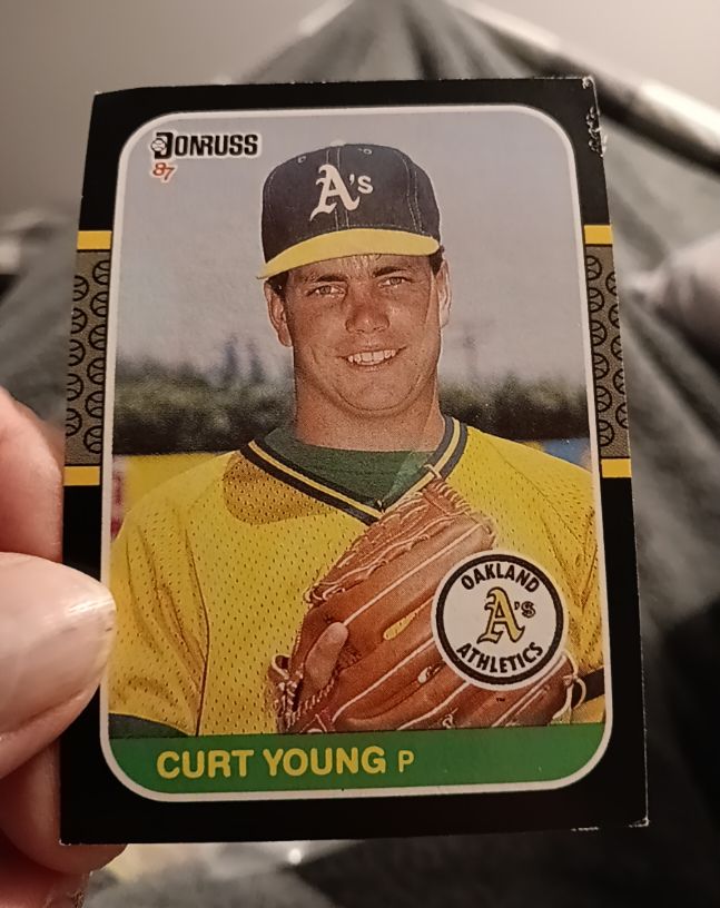 1987 Donruss #344 Curt Young — front