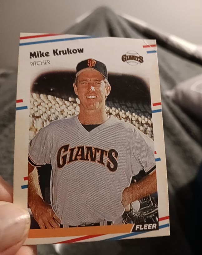 1988 Fleer #85 Mike Krukow San Francisco Giants — front