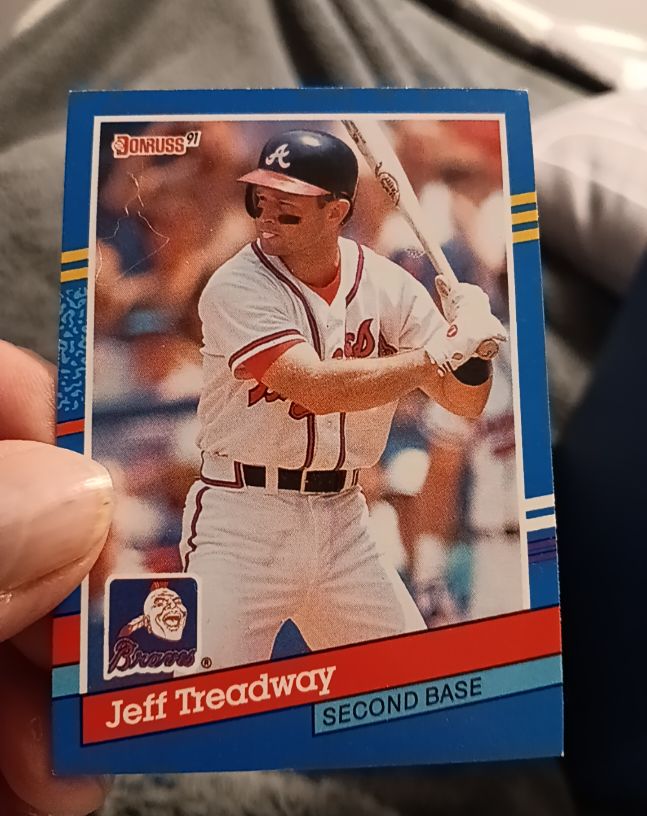 1991 Donruss #117 Jeff Treadway — front
