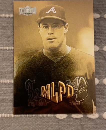 1999 Skybox Metal Universe #291 Greg Maddux MLPD — front