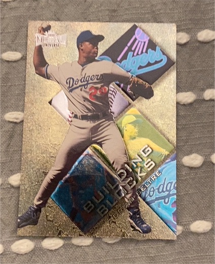1999 Skybox Metal Universe #262 Adrian Beltre Building Blocks Dodgers Insert — front