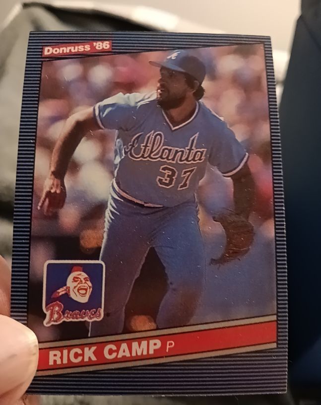 1986 Donruss #385 Rick Camp — front