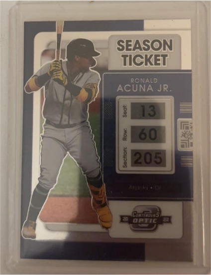 2022 Panini Chronicles Contenders Optic #24 Ronald Acuna Jr. — front