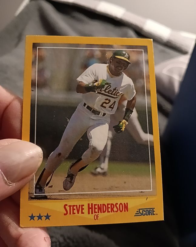 1988 Score #547 Steve Henderson — front
