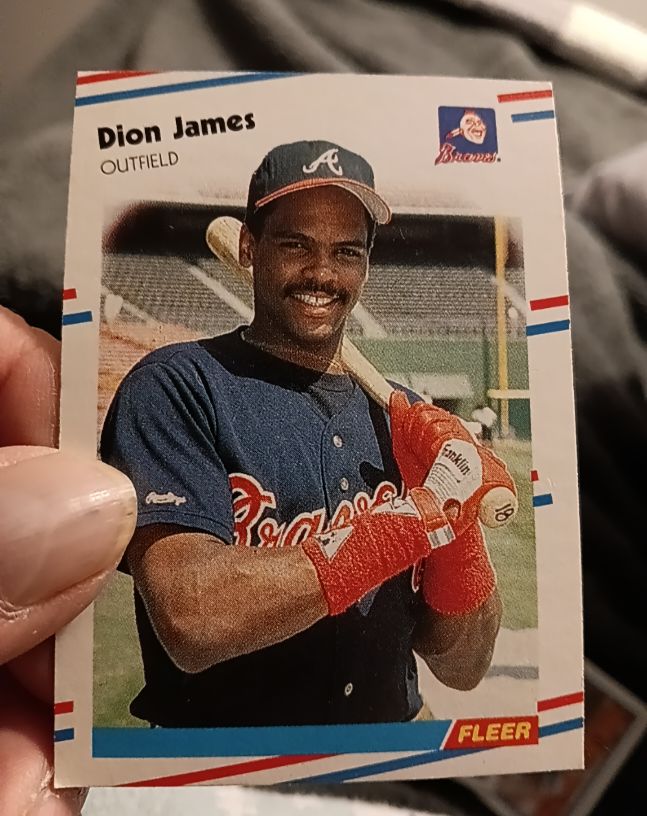 1988 Fleer #543 Dion James — front