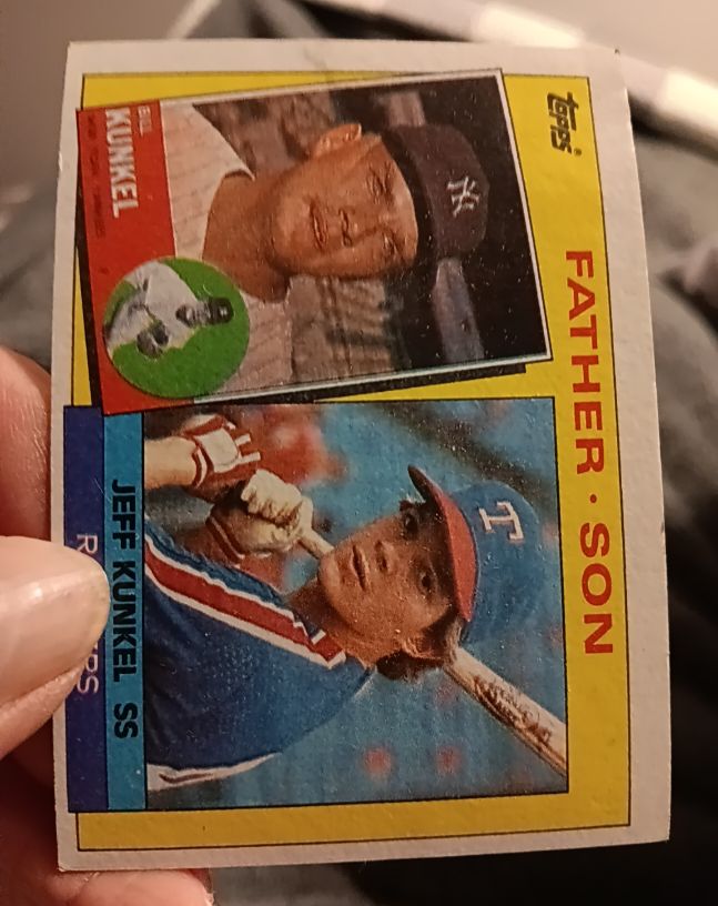 1985 Topps #136 Bill Kunkel / Jeff Kunkel — front