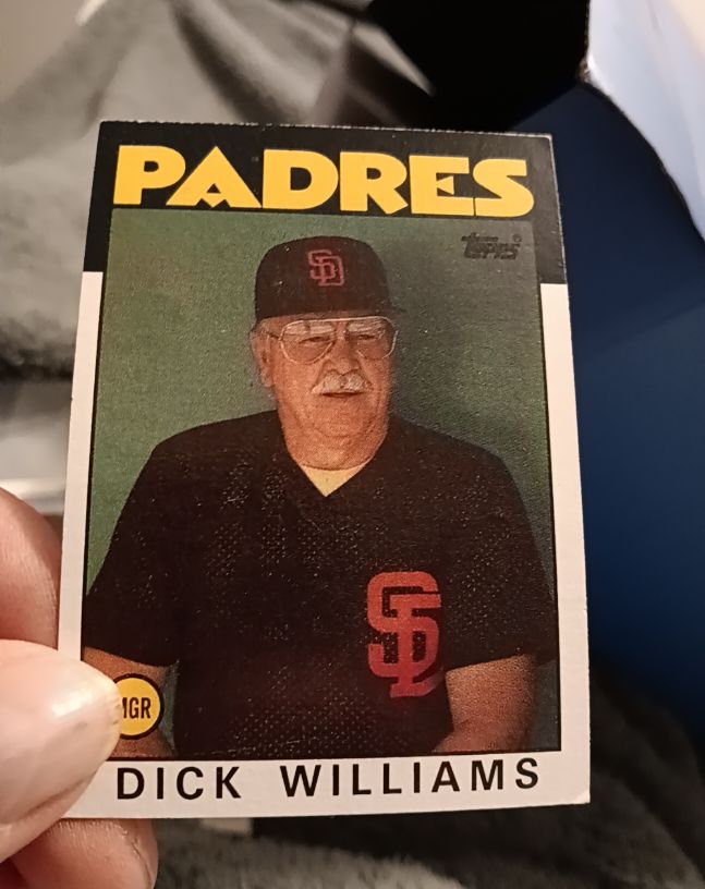 1986 Topps #681 Dick Williams — front