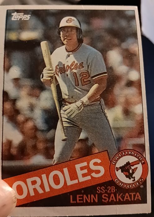 1985 Topps #81 Lenn Sakata Baltimore Orioles — front