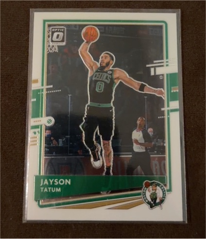 2020-21 Panini Donruss Optic #77 Jayson Tatum — front