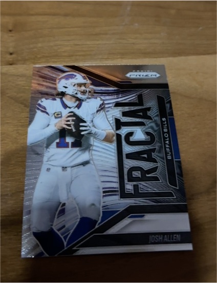 2025 Panini Prizm Football #14 Josh Allen Fractal Insert — front