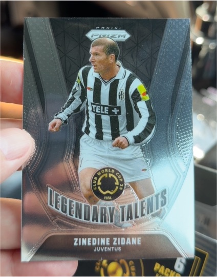 2025 Panini Prizm FIFA Club World Cup #12 Zinedine Zidane Legendary Talents — front