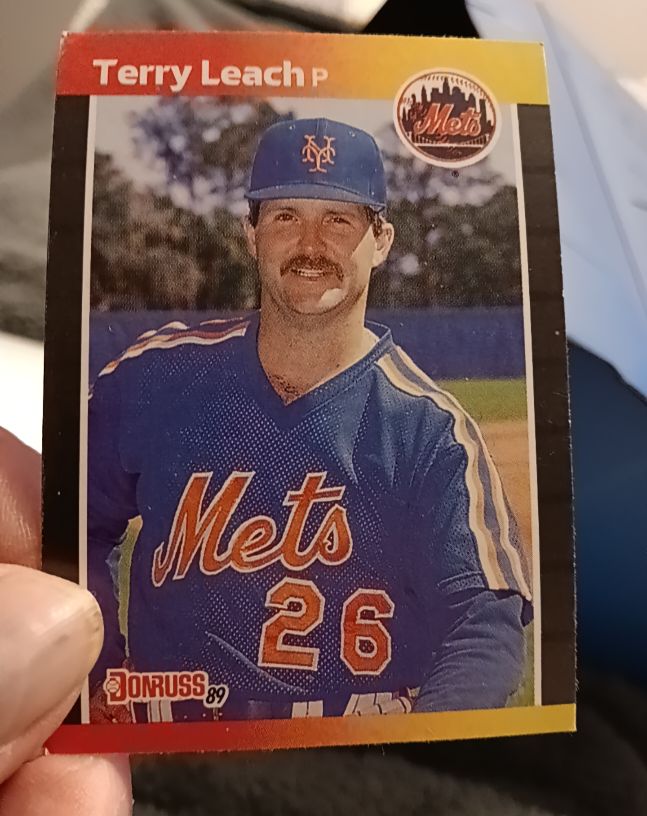 1989 Donruss #502 Terry Leach — front